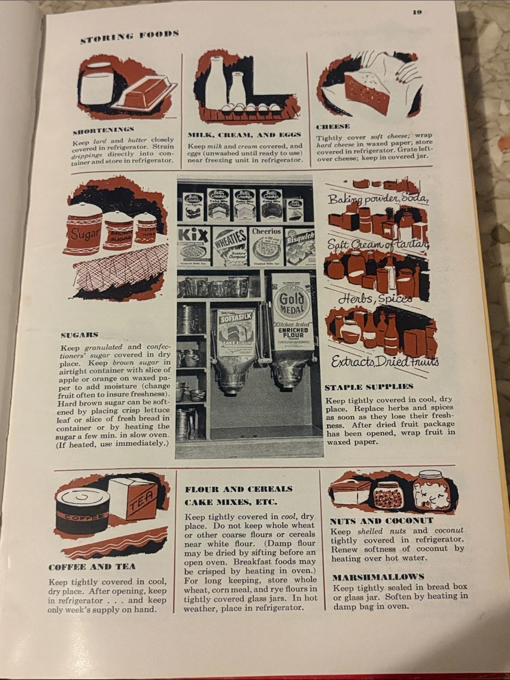 vintage 1950 edition of Betty Crocker's Picture Cook Book.